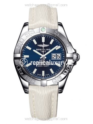 Breitling Galactic 41 Stainless Steel / Horizon Blue / Sahara A49350L2.C929.237X