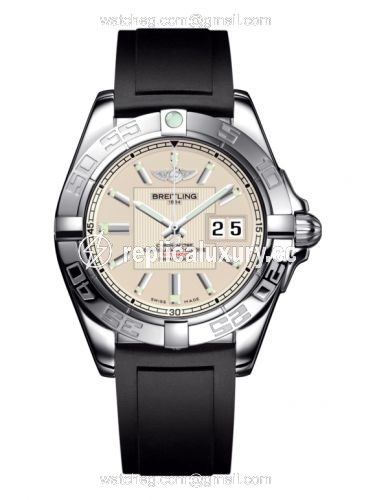 Breitling Galactic 41 Stainless Steel / Sierra Silver / Rubber A49350L2.G699.132S
