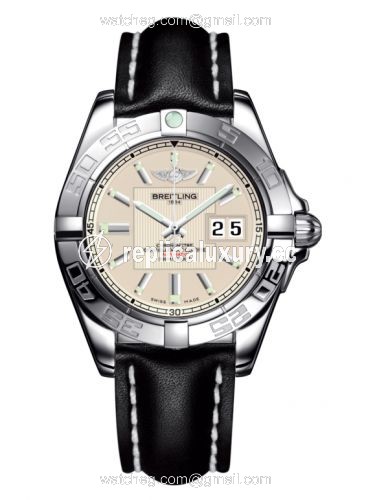 Breitling Galactic 41 Stainless Steel / Sierra Silver / Calf A49350L2.G699.428X