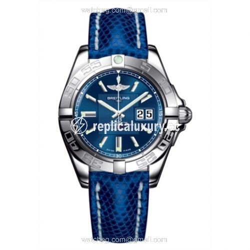 Breitling Galactic 41 Stainless Steel / Metallica Blue / Teju A49350L2.C806.143Z