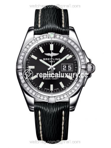 Breitling Galactic 41 Stainless Steel / Diamond / Onyx Black / Sahara A49350LA.BE58.218X
