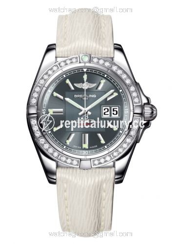 Breitling Galactic 41 Stainless Steel / Diamond / Tomcat Gray / Sahara A49350LA.F549.237X