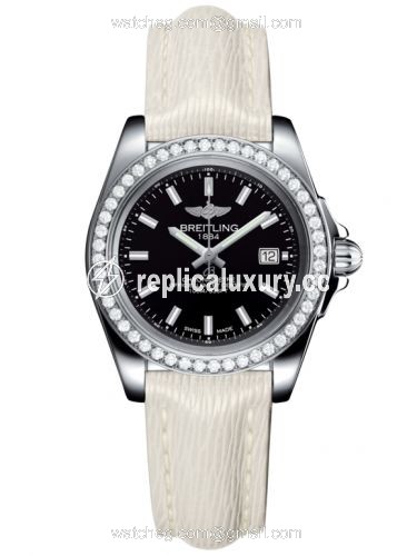 Breitling Galactic 32 Sleek Edition Stainless Steel / Diamond / Trophy Black / Sahara A7133053/BF62/235X/A14BA.1