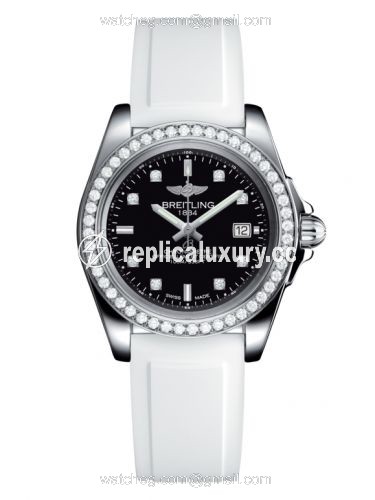 Breitling Galactic 32 Sleek Edition Stainless Steel / Diamond / Trophy Black Diamond / Rubber A7133053/BF63/164S/A14S.1