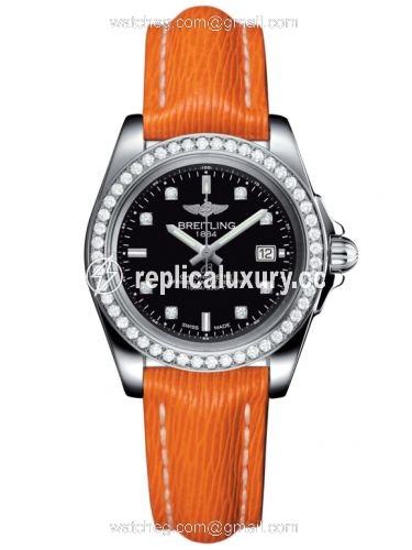 Breitling Galactic 32 Sleek Edition Stainless Steel / Diamond / Trophy Black Diamond / Sahara A7133053/BF63/212X/A14BA.1