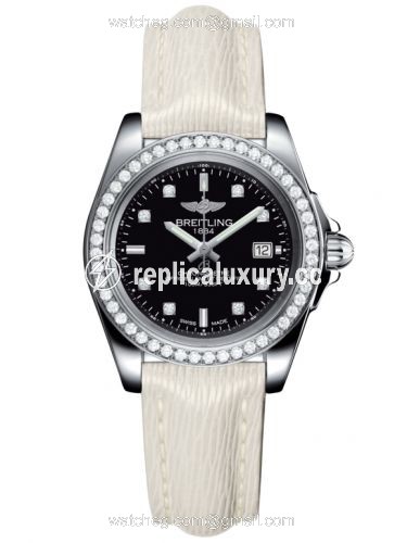 Breitling Galactic 32 Sleek Edition Stainless Steel / Diamond / Trophy Black Diamond / Sahara A7133053/BF63/235X/A14BA.1