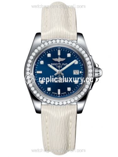 Breitling Galactic 32 Sleek Edition Stainless Steel / Diamond / Horizon Blue Diamond / Sahara A7133053/C966/235X/A14BA.1
