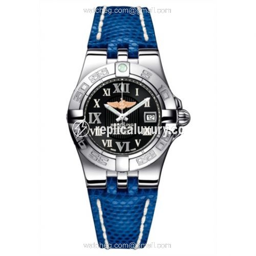 Breitling Galactic 30 Black / Roman / Blue Teju A71340L2.B950.163Z