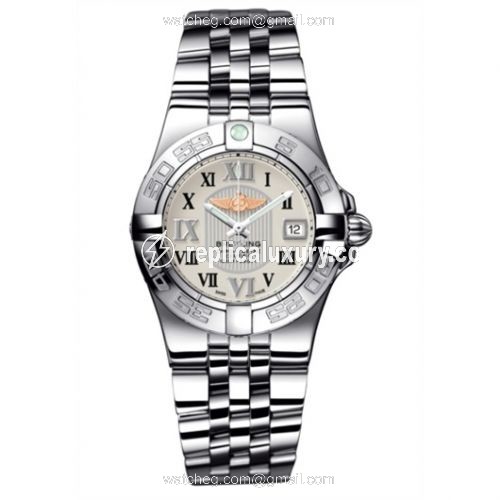 Breitling Galactic 30 Silver / Roman / Bracelet A71340L2.G670.368A