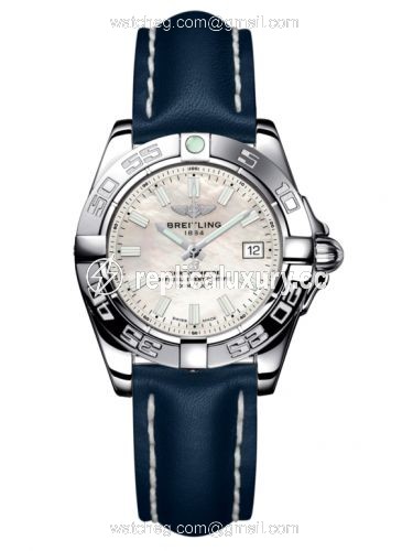 Breitling Galactic 32 Stainless Steel / Pearl / Calf A71356L2.A787.116X
