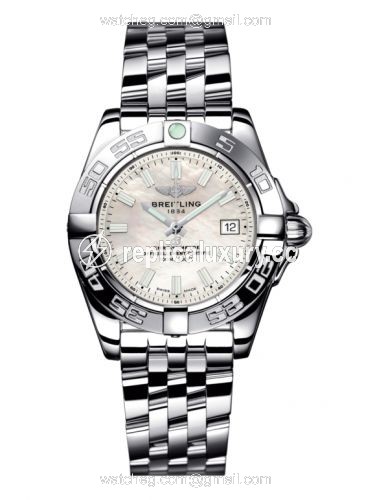 Breitling Galactic 32 Stainless Steel / Pearl / Bracelet A71356L2.A787.367A