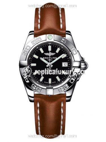 Breitling Galactic 32 Stainless Steel / Onyx Black / Calf A71356L2.BE76.406X