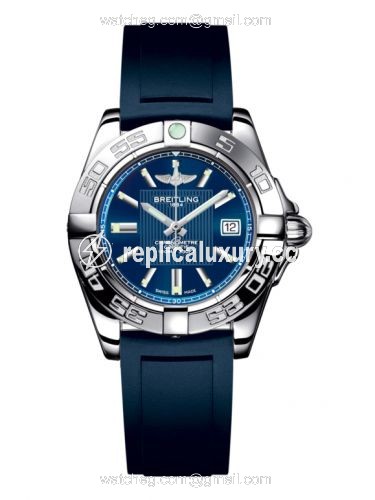 Breitling Galactic 32 Stainless Steel / Metallica Blue / Rubber A71356L2.C811.141S