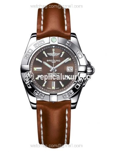 Breitling Galactic 32 Stainless Steel / Solar Bronze / Calf A71356L2.Q579.406X