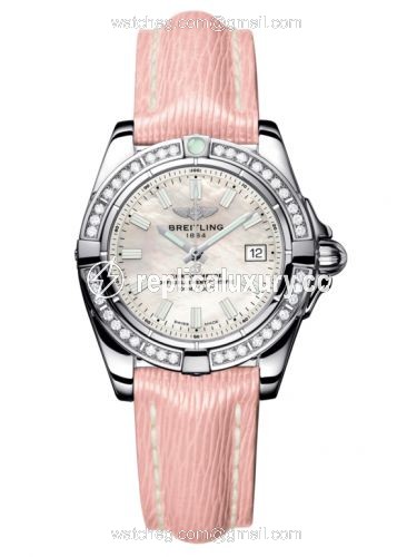 Breitling Galactic 32 Stainless Steel / Diamond / Pearl / Sahara A71356LA.A787.238X