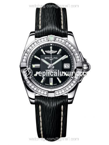 Breitling Galactic 32 Stainless Steel / Diamond / Trophy Black / Sahara A71356LA.BA10.208X
