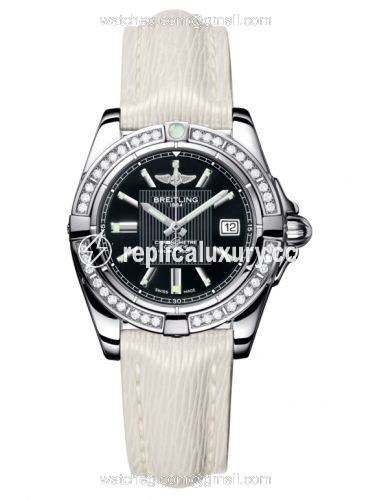 Breitling Galactic 32 Stainless Steel / Diamond / Trophy Black / Sahara A71356LA.BA10.235X