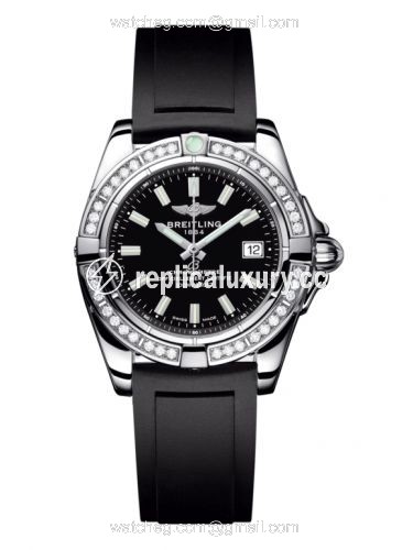 Breitling Galactic 32 Stainless Steel / Diamond / Onyx Black / Rubber A71356LA.BE76.133S