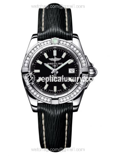 Breitling Galactic 32 Stainless Steel / Diamond / Onyx Black / Sahara A71356LA.BE76.208X