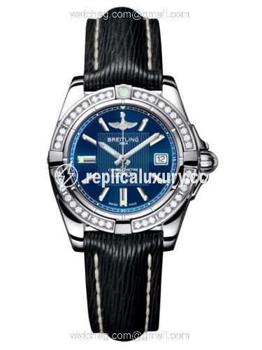 Breitling Galactic 32 Stainless Steel / Diamond / Metallica Blue / Sahara A71356LA.C811.208X
