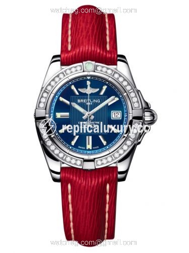 Breitling Galactic 32 Stainless Steel / Diamond / Metallica Blue / Sahara A71356LA.C811.209X