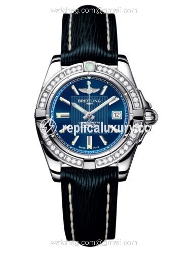 Breitling Galactic 32 Stainless Steel / Diamond / Metallica Blue / Sahara A71356LA.C811.210X