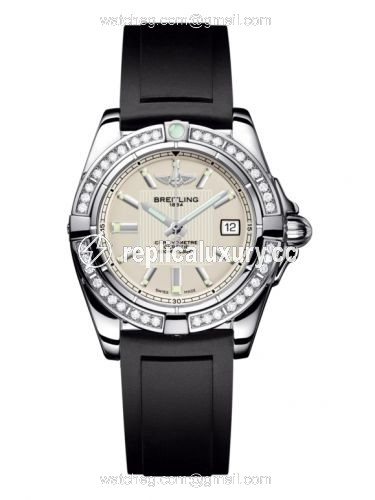 Breitling Galactic 32 Stainless Steel / Diamond / Sierra Silver / Sahara A71356LA.G702.133S