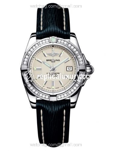 Breitling Galactic 32 Stainless Steel / Diamond / Sierra Silver / Sahara A71356LA.G702.210X