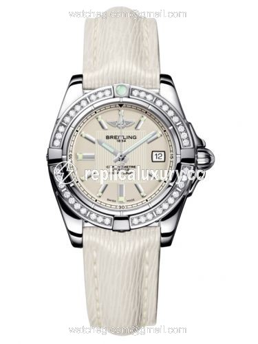 Breitling Galactic 32 Stainless Steel / Diamond / Sierra Silver / Sahara A71356LA.G702.235X