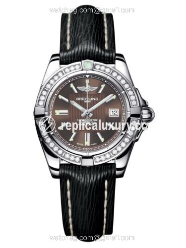 Breitling Galactic 32 Stainless Steel / Diamond / Solar Bronze / Sahara A71356LA.Q579.208X