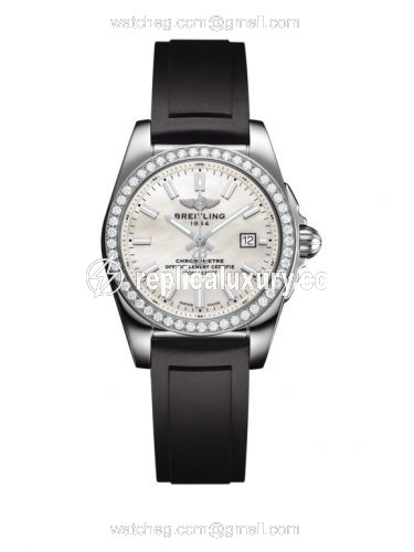 Breitling Galactic 29 Stainless Steel / Diamond / Pearl / Rubber A7234853/A784/248S/A12S.1