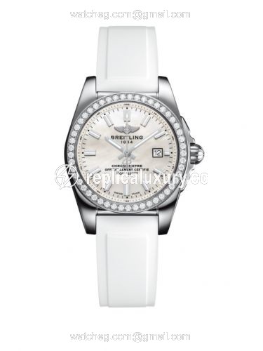 Breitling Galactic 29 Stainless Steel / Diamond / Pearl / Rubber A7234853/A784/249S/A12S.1