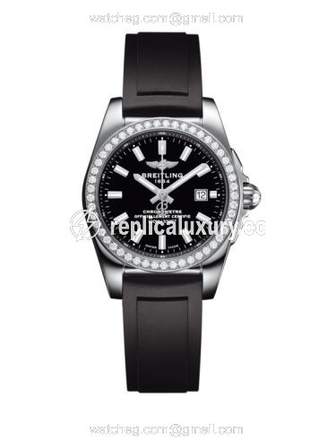 Breitling Galactic 29 Stainless Steel / Diamond / Trophy Black / Rubber A7234853/BE49/248S/A12S.1