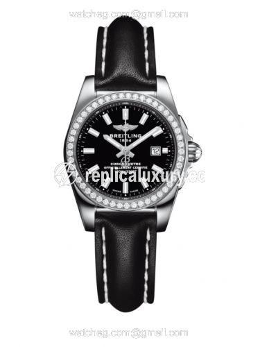 Breitling Galactic 29 Stainless Steel / Diamond / Trophy Black / Calf A7234853/BE49/477X/A12BA.1