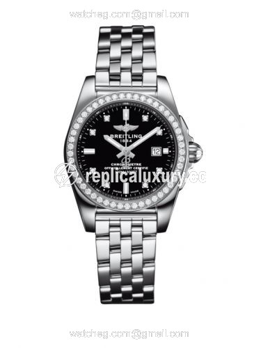 Breitling Galactic 29 Stainless Steel / Diamond / Trophy Black Diamond / Bracelet A7234853/BE5/791A