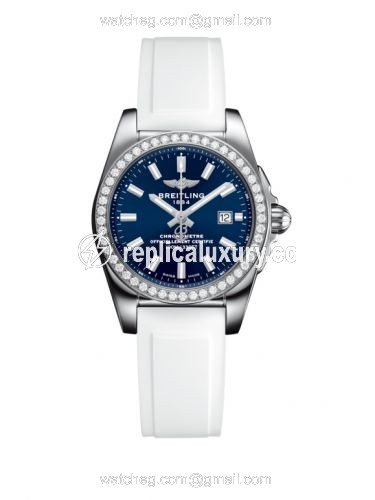 Breitling Galactic 29 Stainless Steel / Diamond / Horizon Blue / Rubber A7234853/C948/249S/A12S.1