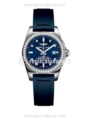 Breitling Galactic 29 Stainless Steel / Diamond / Horizon Blue Diamond / Rubber A7234853/C965/287S/A12S.1