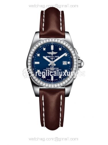 Breitling Galactic 29 Stainless Steel / Diamond / Horizon Blue Diamond / Calf A7234853/C965/484X/A12BA.1