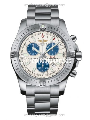 Breitling Colt Chronograph Stratus Silver / Bracelet A73388111G1A1