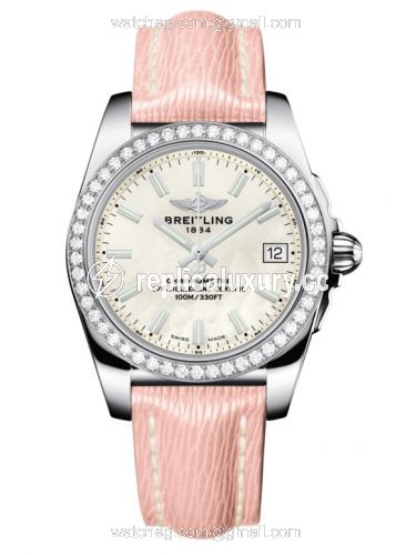 Breitling Galactic 36 Stainless Steel / Diamond / Pearl / Sahara A7433053.A779.239X