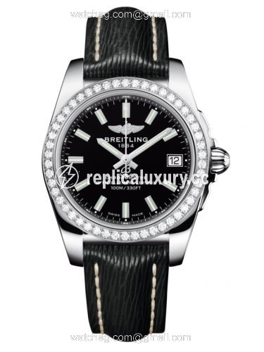 Breitling Galactic 36 Stainless Steel / Diamond / Trophy Black / Sahara A7433053.BE08.213X