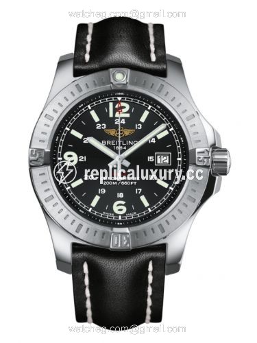 Breitling Colt Quartz Volcano Black / Calf / Pin A743881/BD45/435X/A20BA.1