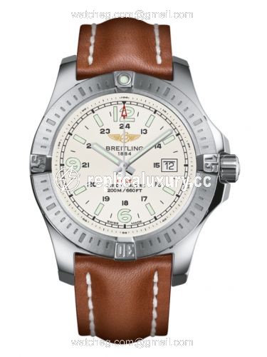 Breitling Colt Quartz Stratus Silver / Calf / Pin A7438811/G792/433X/A20BA.1