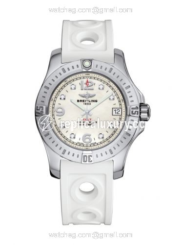 Breitling Colt 36 Pearl Diamond / Rubber / Pin A7438911/A771/230S/A16S.1