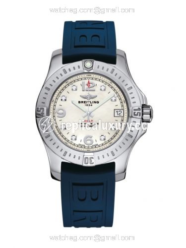 Breitling Colt 36 Pearl Diamond / Rubber / Pin A7438911/A771/238S/A16S.1