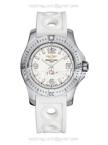 Breitling Colt 36 Stratus Silver / Rubber / Pin A7438911/G803/230S/A16S.1