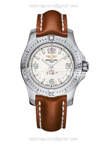 Breitling Colt 36 Stratus Silver / Calf / Pin A7438911/G803/412X/A16BA.1