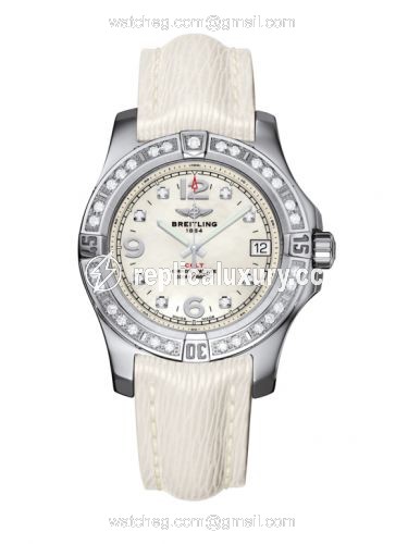 Breitling Colt 36 Diamond / Pearl Diamond / Sahara A7438953.A771.236X