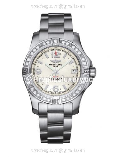Breitling Colt 36 Diamond / Pearl / Bracelet A7438953.A772.178A