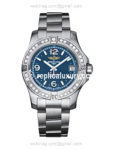 Breitling Colt 36 Diamond / Mariner Blue / Bracelet A7438953|C913|178A